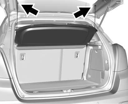 Store the cargo cover securely or remove it from the vehicle. { Warning Do not place objects on the cargo cover. Sudden stops or turns can cause objects to be thrown in the vehicle.