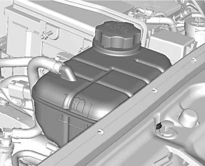 254 Vehicle Care If no coolant is visible in the coolant surge tank, add coolant as follows: How to Add Coolant to the Coolant Surge Tank Caution This vehicle has a specific coolant fill procedure.