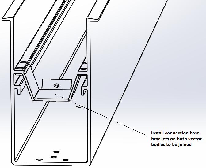 RECESSED FLANGED RECESSED BRACKETS Make sure path of bracket location is free of obstacles
