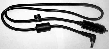 12VDC Cable 12VDC Cable A 12VDC Cable allows the system to operate from DC outlets, such as those found in motor vehicles. 1. Start your vehicle. 2.