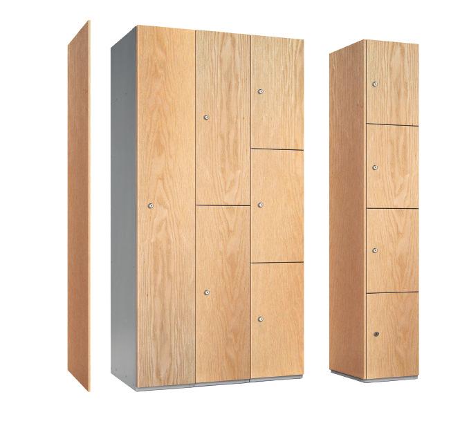 DISPENSERS & COLLECTOR BLACK BODY LOCKERS MDF CORE DOOR STEEL BODY LOCKERS 18mm MDF CORE DF CO M MDF CORE LAMINATED DOORS T INA ED Probe offer five durable timber effect finishes plus two