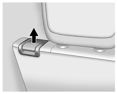 3-10 Seats and Restraints 2. Lift the lever on the top of the seatback. 3. Fold the seatback forward.