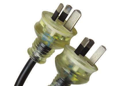 Certain doubleinsulated devices may be fitted with a two-pin 10 A plug that doesn t have an earth pin (which is the longer, vertical pin).