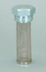BAYONET CAP, METAL STRAINER BASKET FILTRATION: 10 & 40 MICRON DISPLACEMENT: 90 to 720 LPM RSCN SUCTION STRAINERS PAGE 373 PAGE 375 R381 PUSH-ON BREATHER/R365 FILLER STRAINER