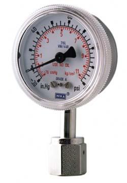 Bourdon Tube Pressure Gauges Ultra High Purity (UHP) Series Type 230.15 Mechanical Pressure Measurement WIKA Datasheet 230.
