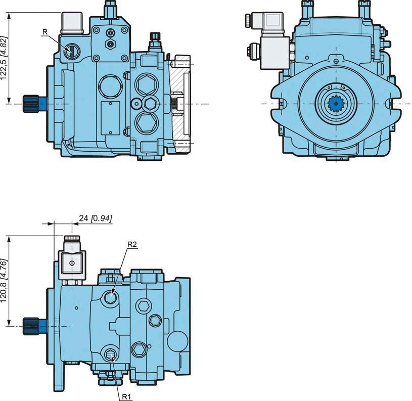 POCLIN HYDRULICS Variable displacement pump - PM10 Safety valve 1 2 3 4 5 S 6 7 8 9 10 11 12 VPU System design Model Code The pump PM10 control S can be provided with a safety valve
