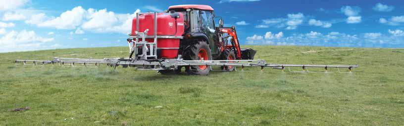 SPRAYING EQUIPMENT FACTORY TESTED READY FOR USE SPRAY AT LEAST 1 HECTARE PER HOUR* *BASED ON 400L TANK WITH 6M BOOM SPRAYING AT 100L/HA PASTUREPAK LINKAGE SPRAYER The