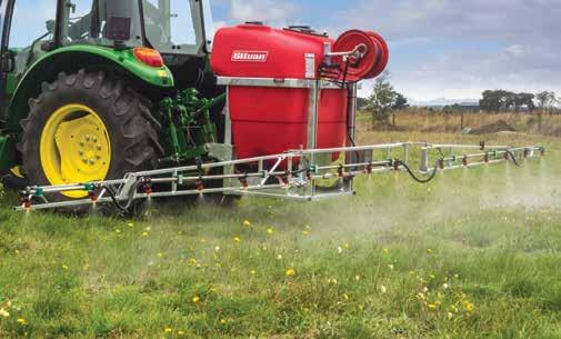 ECONOPAK LINKAGE SPRAYER 300, 400 & 600L General purpose sprayer combines spot spraying and field spraying with a galvanised boom and hose reel in one economical package.