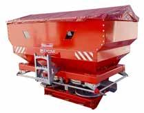 345 litre capacity Includes PTO shaft/drive 6m -18m spreading width Optional one-sided conveyor Spread 6-18m 345 LITRE 980 SX-500GALHOP CA TWIN SPINNER SPREADER Economical twin sprinner spreader