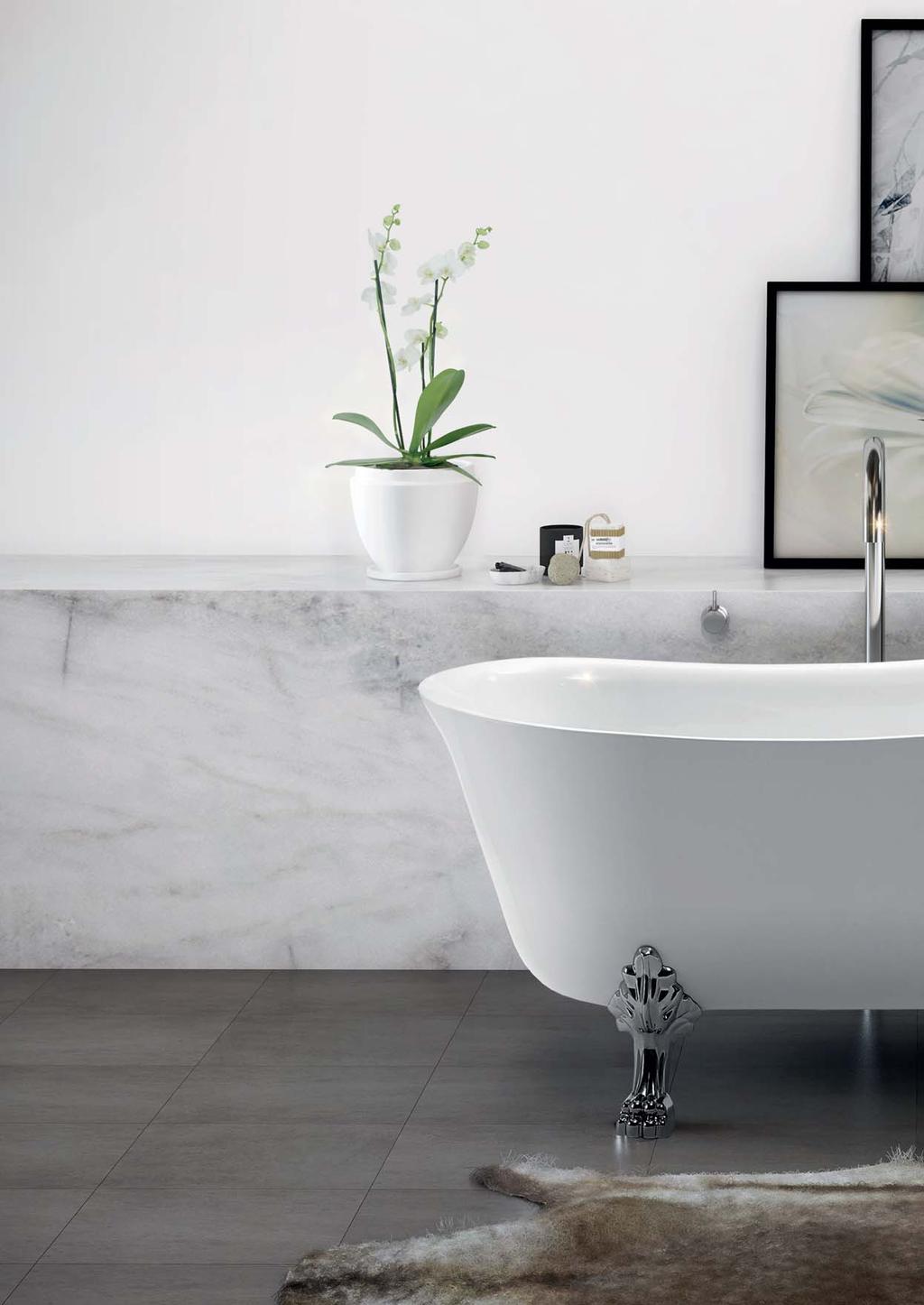 CLASSIC Elegant and luxurious, the Kado Classic freestanding bath perfectly captures the romance of the past.