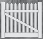 Lennox Straight White Panel & Gate Lennox White Posts A B C D E F A 340380 B 338990 C 338990 4 x 8 Lennox Straight Fence