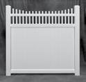 Princeton Picket White 6x6 Princeton Picket Panel, Gate, Posts & Recommended Gate Hardware A B C D 73002274 3 4 in. x 8 in. Tongue & groove privacy boards Actual Size 70 in.h x 67 3 /4 in.