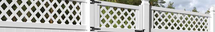 6x6 Lattice Top White 73002117 Board Spacing: 1 /4 in. Actual Size 70 in.h x 6 7 3 /4 in.