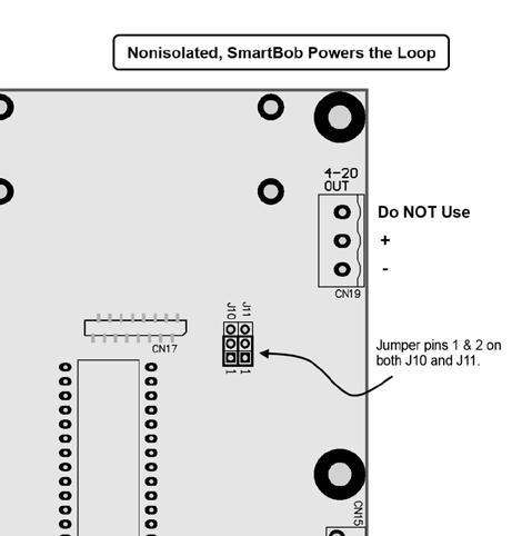 Mode 2 does not provide electrical isolation, but does provide the DC power for the loop. Be sure not to provide external power when using this mode.