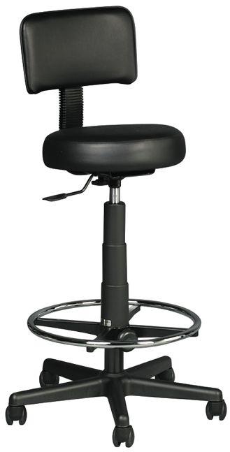 Adjusts from 18 to 23. Saddle Stool 812 V Assembled as a Hi-Rider.