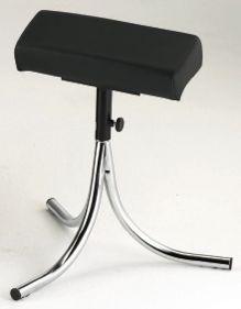 Client foot rest adjusts from 17 to 26 with up to 12 of leg space. 200lb capacity.