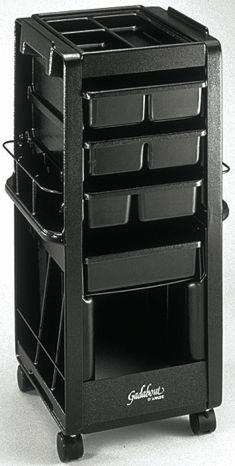 MAXIMUM WORKING SPACE All trays nest on top of cabinet or fit on tray holders. SIDE POCKETS Holds bottles up to 3 in diameter.
