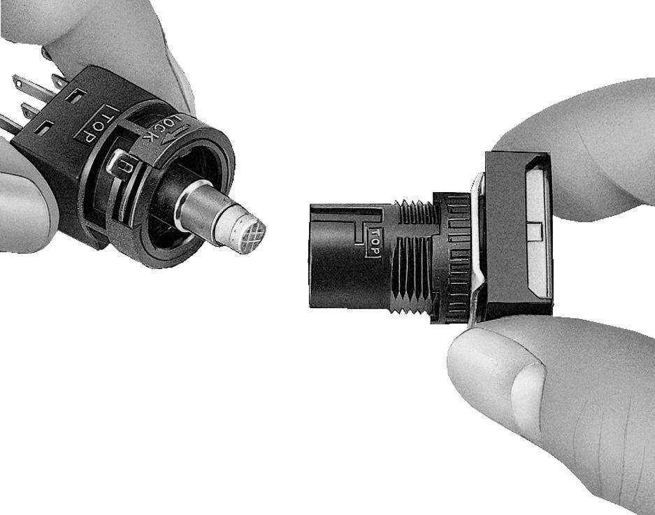 ø16mm - 6 Series Pushbutton Assembly amp Installation amps can be replaced in two ways: 1.