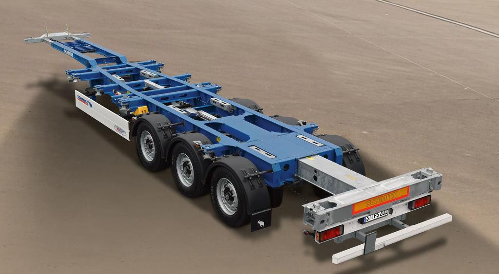 31 Container Chassis I S.CF 45 EURO The S.CF 45 EURO Semitrailer Container Chassis. Your Universal Frame for All Sea Containers up to 45. The S.CF 45 EURO semitrailer container chassis gives you flexibility.