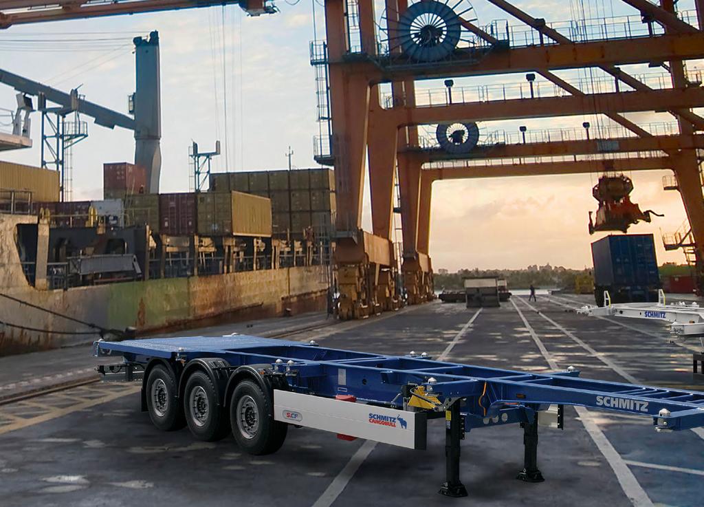 5 Container Chassis I Mission The straight frame: -- Optimised for the longest service life -- Designed for the toughest demands -- Low unladen weight plus a high payload -- Highest time efficiency