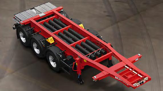 Cargobull tank container chassis set the highest design and equipment standards. The welded frame combined with the ADR compliant safety equipment offers you long-term high economy. S.