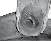 If any of the following are present, the pivot bushing and one or more of the mating components may require replacement: