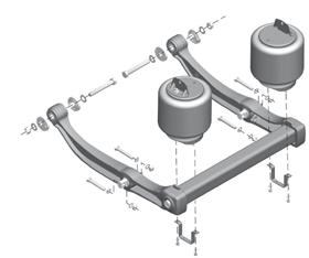 The U beam assembly with integrated end caps, see Figure 8-14, is now a required replacement for any PRIMAAX support beam or cross tube component.