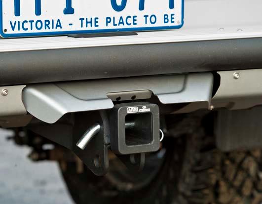 The tow hitch includes gussets to maintain the 3.5t rating of the Rear Step in line with the vehicles tow rating (subject to vehicle specifications).