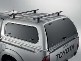 Smooth Canopy with Roof Racks The Australian designed and made Toyota Genuine Smooth Canopy is manufactured from PMMA capped ABS (thermoplastic), making it highly durable, impact-resistant and able