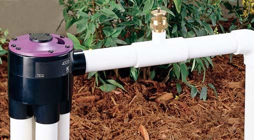 4000-RCW INDEXING VALVE The 4000 offers a reliable, economical way to automate multiple zoned residential and small commercial irrigation systems.