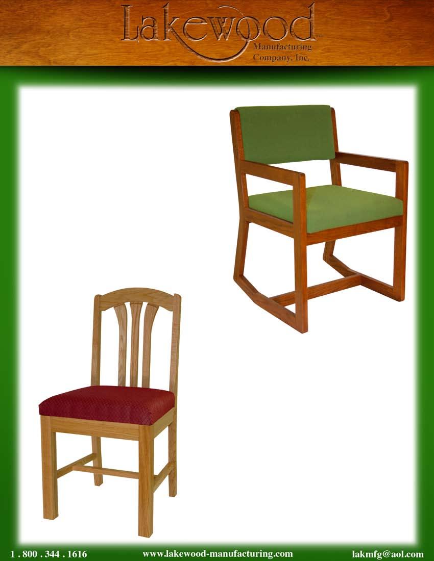 Shaker 2 Position Chair with Arms and Fabric Seat and Back Model # DC 05 21W x 20D x