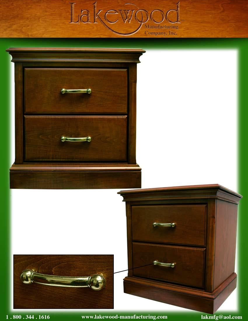 Moose Lodge 2 Drawer Nightstand Model # ML 002 * Also