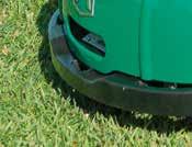 perfectly mowing the grass in areas that are difficult to reach with standard