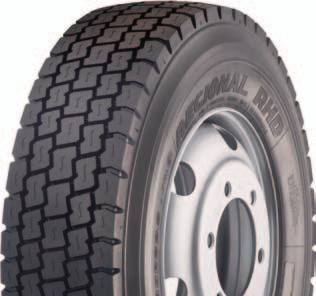 Drive s Regional RHD SUPERB PERFORMER, ESPECIALLY IN ROCKY ENVIRONMENTS Asymmetric groove angles help prevent stones from wedging in the tread Reinforced groove bottom helps protect the casing from
