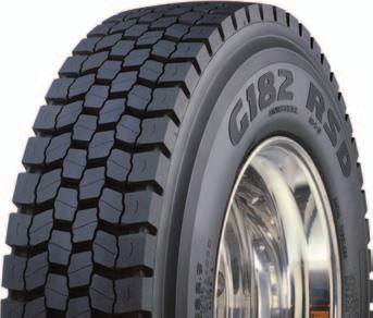 Special compounds enhance wet performance and help resist cuts 315/80R22.5 J 27 9.00 229 169 77 12.4 315 43.0 1,092 19.9 505 75 (PSI) (KG) 315/80R22.