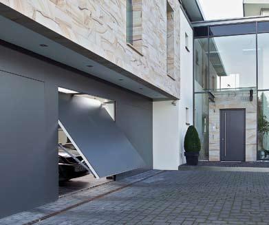 Steel doors for on-site infill Style 905 Door width up to 5000 mm Wicket door and side door also