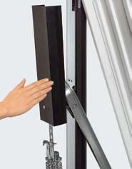against trapping. Locking from inside When there is direct access from the garage into the home, the door can also be locked from the inside with a locking lever.