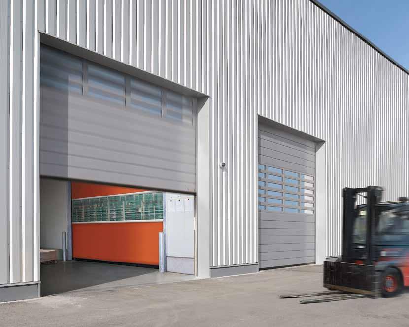 New high-speed sectional door HS 5015 Acoustic H with 31 db acoustic insulation SAFETY