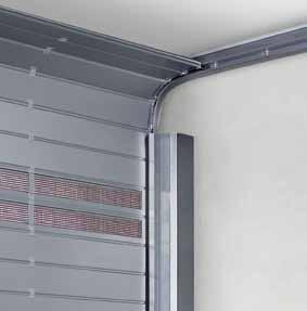 High-speed sectional door HS 5015 PU N With normal track application The space-saving track application For tight spaces in the lintel area, we recommend track application N.
