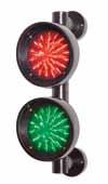 IP 65 Warning light Ø 150 mm Red, green, in plastic housing, with
