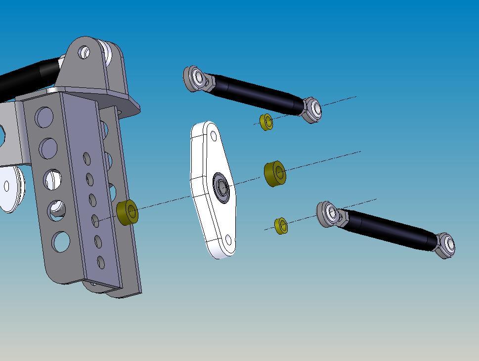 Figure 4. 10) Install the two Watt s links onto the lever using the supplied hardware.