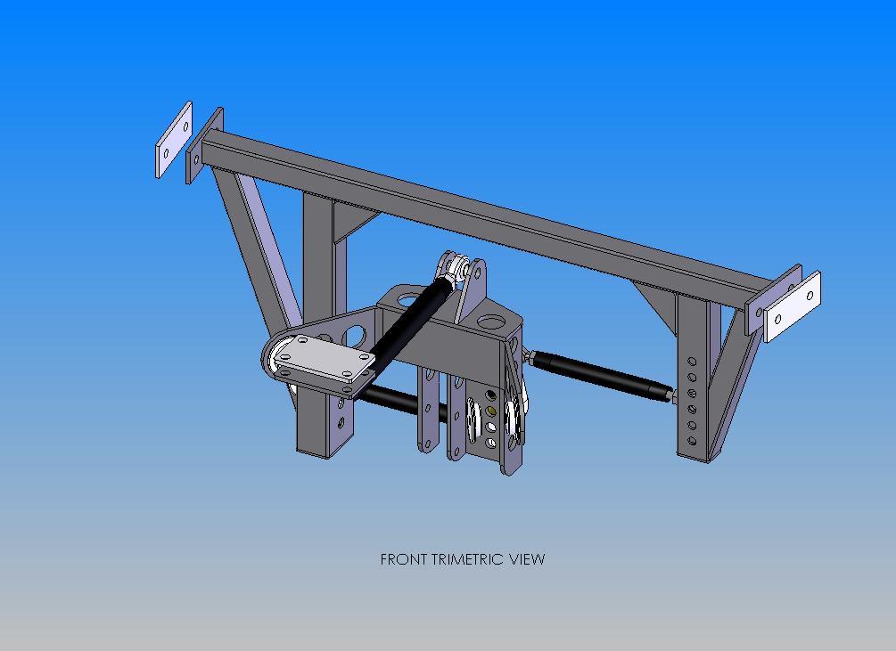 12) Once you have the links and the chassis mount mocked up, mark the chassis mounting holes and remove the chassis mount and links. Drill the chassis mounting holes.
