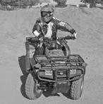 TURNING To turn the ATV, the rider must use the proper technique. Because this vehicle has a solid rear axle, both rear wheels always turn at the same speed.