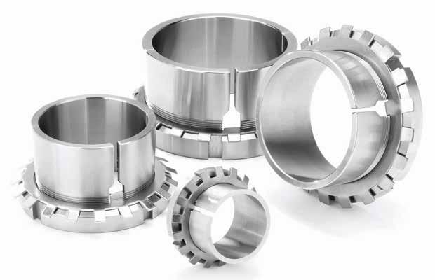 TAPERED BORE BEARING ASSEMBLY Typically, spherical roller bearings with tapered bore bearings are selected to simplify shaft mounting and dismounting.