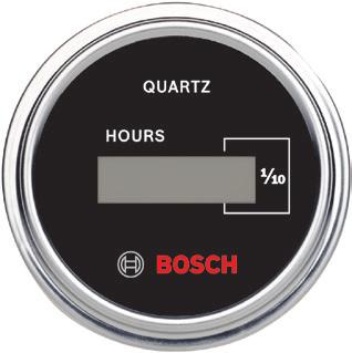 Hour Meter Gauges Bosch hour meters provide precise, tamper proof records for determining the operating periods of an engine in elapsed hours.