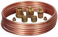 FST 7573 FST 7584 Copper Tubing Installation Kit For use with mechanical pressure or mechanical boost gauges 1/8" and 1/4" NPT engine