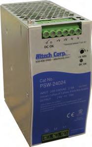 120-480W Single Phase WIDE INPUT POWER SUPPLIES 120W Single Output DIN Rail Power Supply Cat. No. Output Tol.