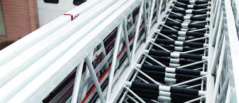 Fortunately, our easy-to-use, independently controlled horizontal and vertical stabilizers can be positioned quickly and easily. Pierce Ladders will perform at full capacity on severe grades.