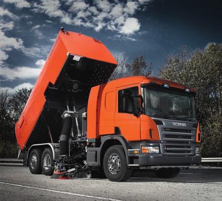 Thanks to the BROCK trademarked building block system, these giants among large r oad sweepers, as with all vehicles bearing the BROCK name, can be easily outfi tted or r etrofi tted for summer or
