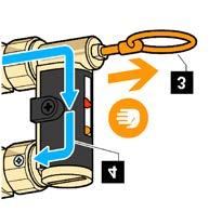 Pull the ring that acts on the obturator (), allowing the passage of